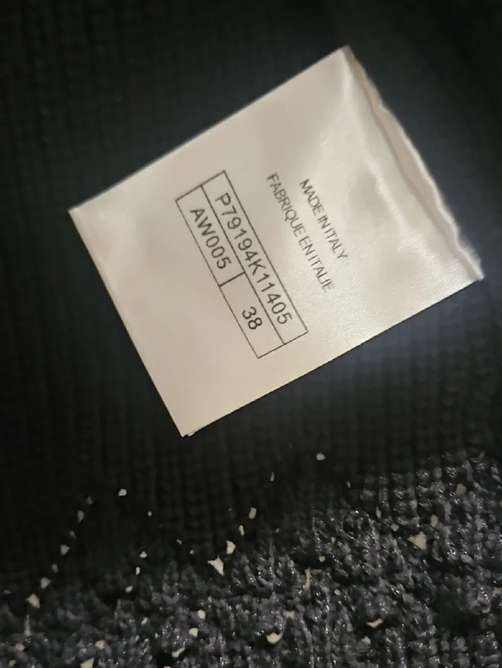 CHANEL Black Textured Knit Cardigan